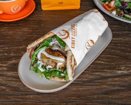 greek lamb wrap at el greco cafe by kinky lizard